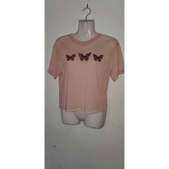 Rebellious One Short Sleeve Butterfly T-Shirt XS P - Picture 8 of 9